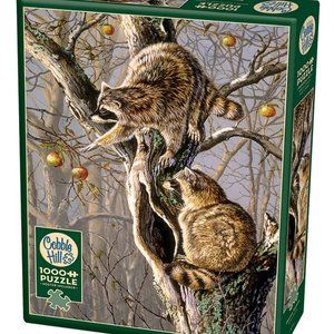 New Cobble Hill 1000 Piece Puzzle-Raccoons